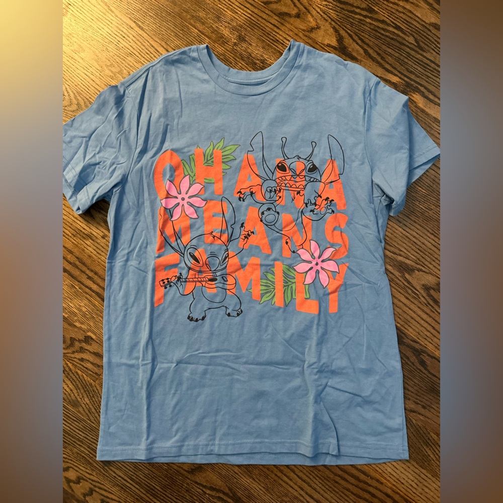 Disney Stitch Blue and Orange shirt